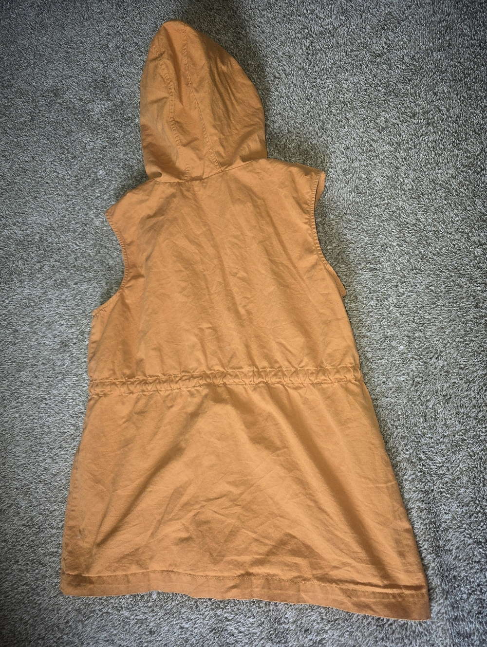 Zenana Outfitters Sleeveless Utility Vest in Camel Tan - Picture 3 of 4